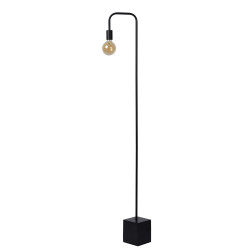 Lampadaire Lorin noir E27 40 W LUCIDE