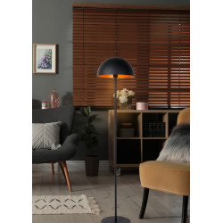 Lampadaire Siemon noir E27 40 W LUCIDE