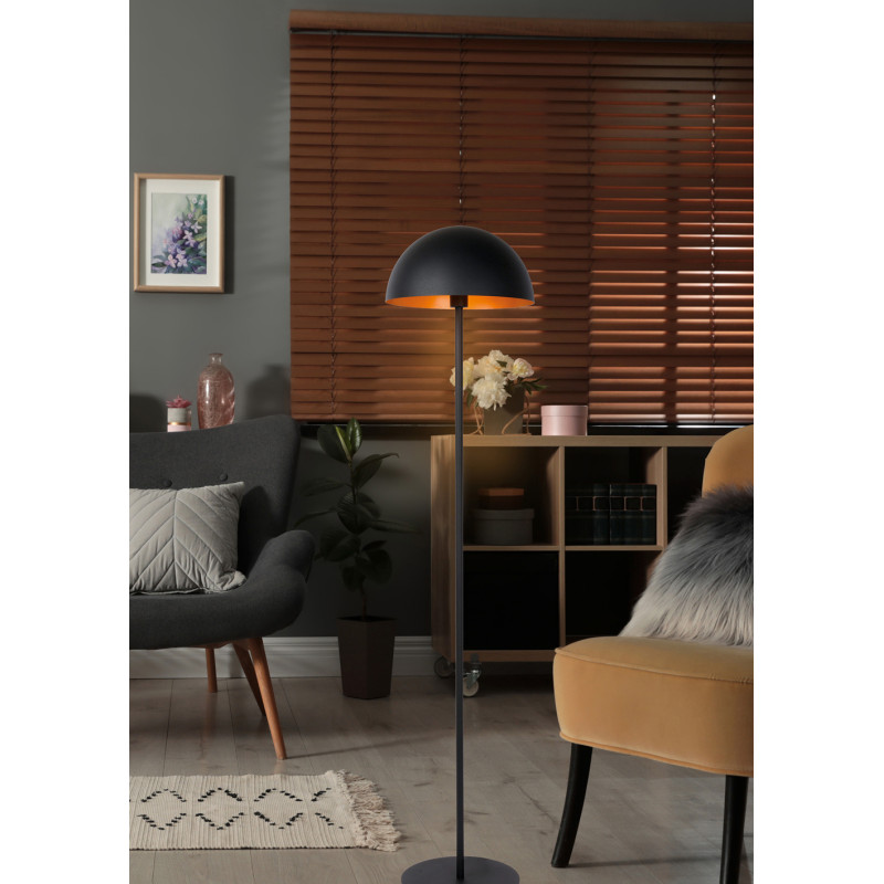 Lampadaire Siemon noir E27 40 W LUCIDE