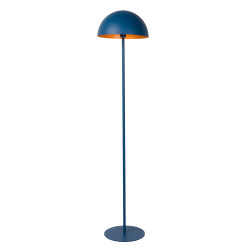 Lampadaire Siemon bleu pétrole E27 40 W LUCIDE