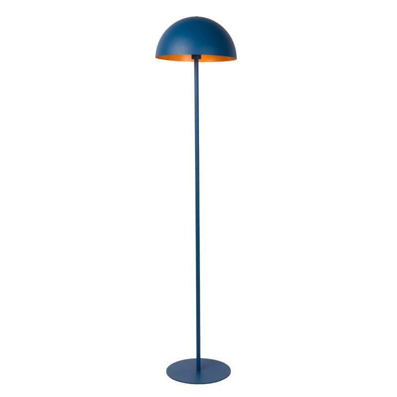 Lampadaire Siemon bleu pétrole E27 40 W LUCIDE