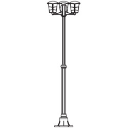 Lampadaire extérieur Aloria EGLO – Éclairage jardin | EGLO


