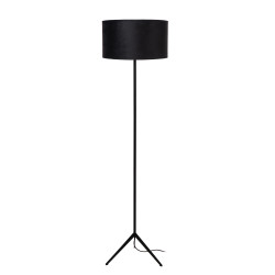 Lampadaire Tondo noir E27 60 W LUCIDE