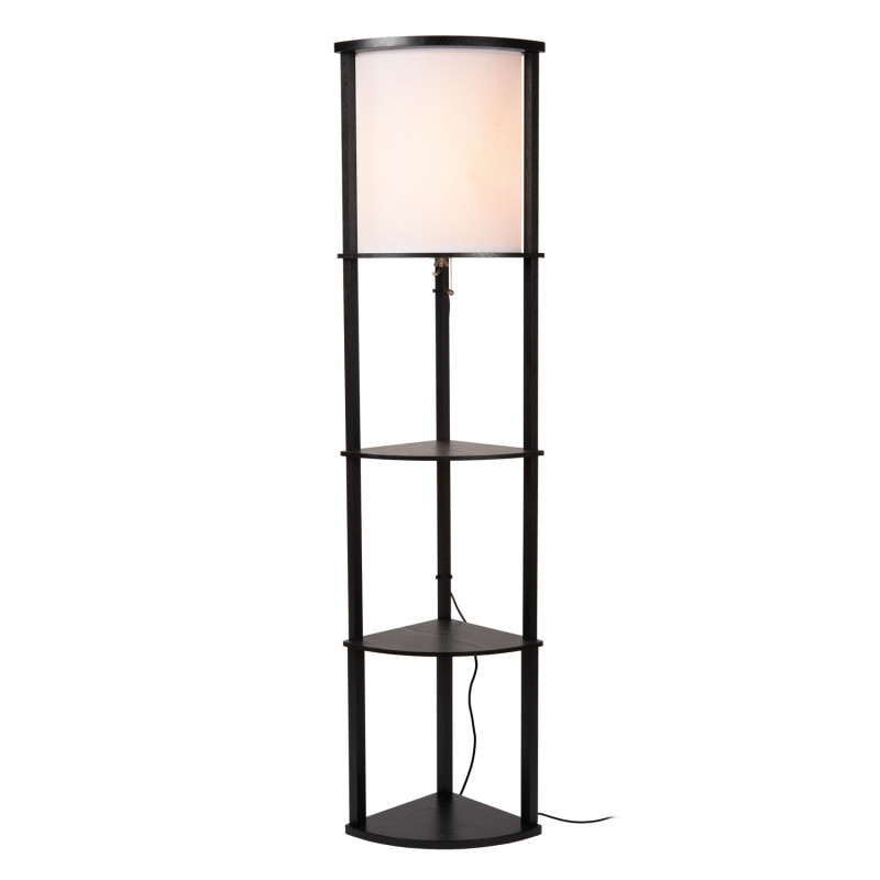 Lampadaire Menno noir E27 60 W LUCIDE