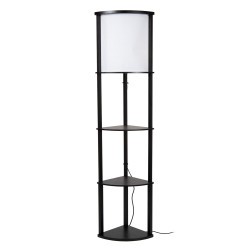 Lampadaire Menno noir E27 60 W LUCIDE