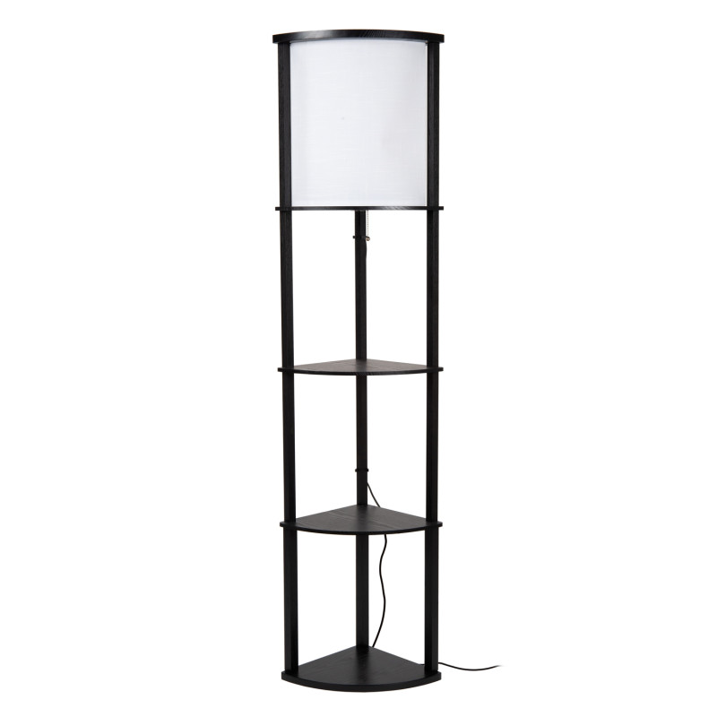Lampadaire Menno noir E27 60 W LUCIDE