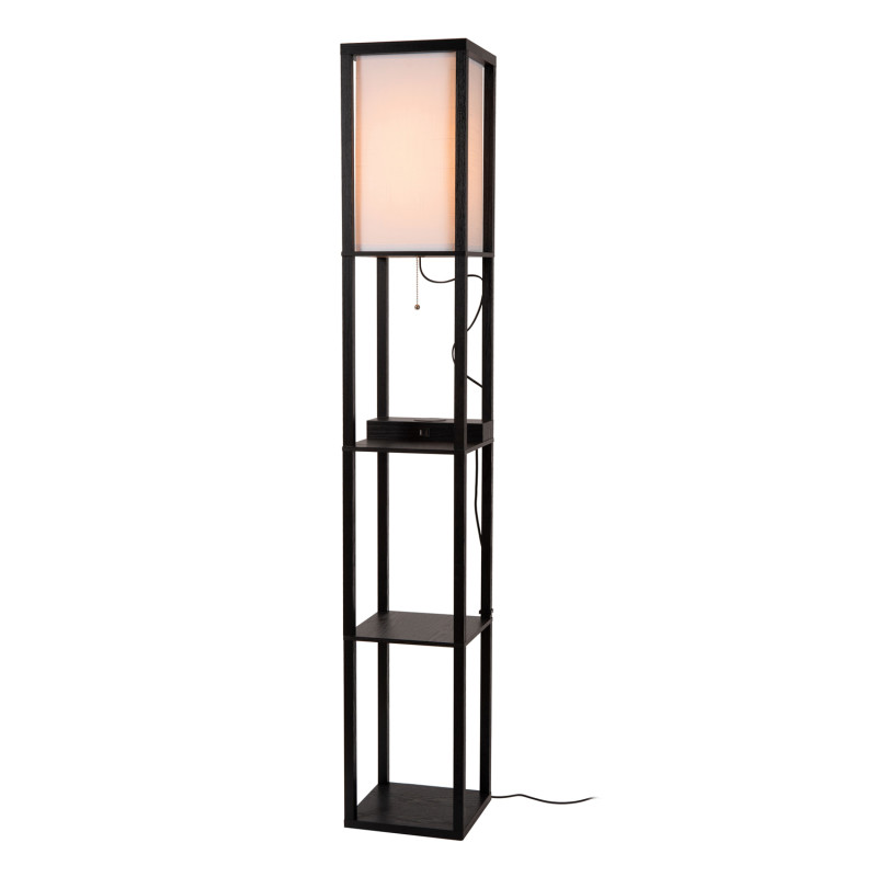 Lampadaire Menno noir E27 60 W LUCIDE