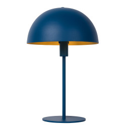 Lampe de table Siemon bleu pétrole E14 25 W LUCIDE