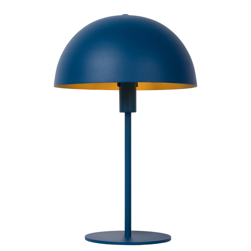 Lampe de table Siemon bleu pétrole E14 25 W LUCIDE