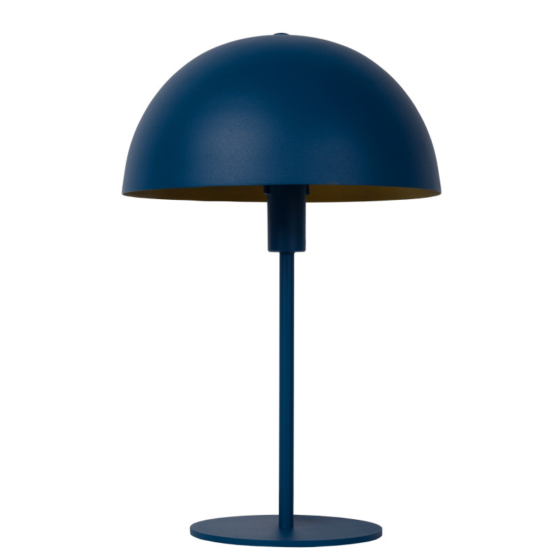 Lampe de table Siemon bleu pétrole E14 25 W LUCIDE