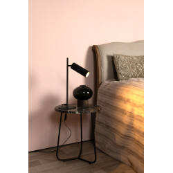 Lampe de table Clubs noire GU10 40 W LUCIDE