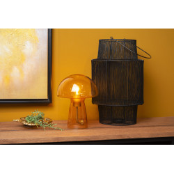 Lampe de table Fungo orange E27 60 W LUCIDE