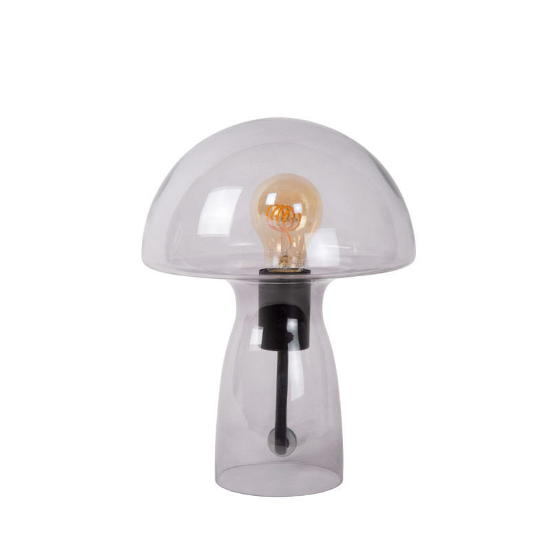 Lampe de table Fungo fumée E27 60 W LUCIDE