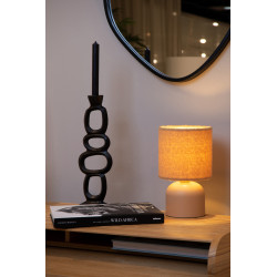 Lampe de table Woolly jaune E14 40 W LUCIDE