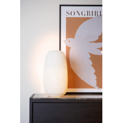 Lampe de table Flores blanche Ø 17