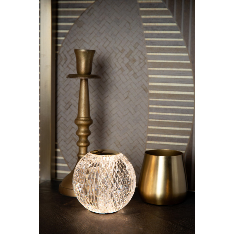 Lampe de table LED Cintra transparente Ø 9 cm 1