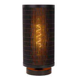 Lampe de table Tagalog noire Ø 15 cm E27 40 W LUCIDE