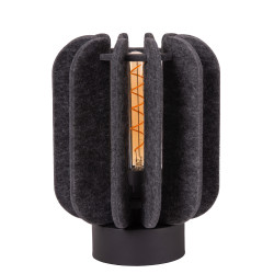 Lampe de table Rafal grise E27 40 W LUCIDE