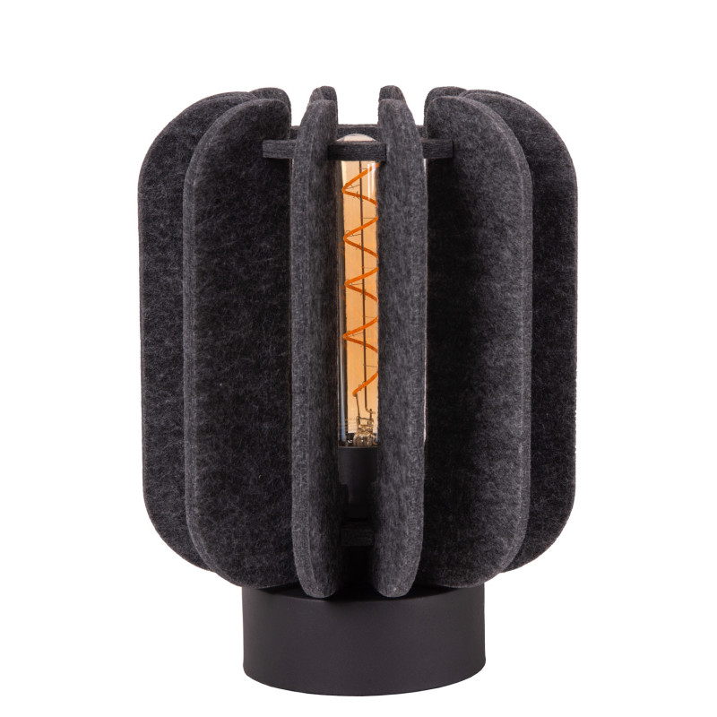 Lampe de table Rafal grise E27 40 W LUCIDE