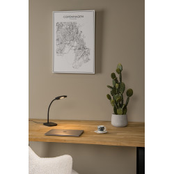 Lampe de bureau LED Tessa noire 3