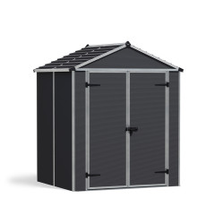 Abri de jardin en résine Rubicon gris 1