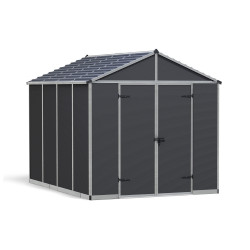 Abri de jardin en résine Rubicon gris 2