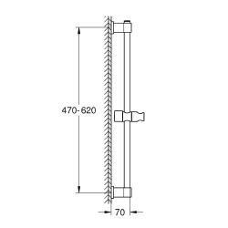 Barre de douche Vitalio Universal – Design & Robustesse | GROHE