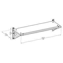 Etagère pour abri Skylight et Rubicon CANOPIA
