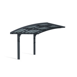 Carport en aluminium Arizona Breeze gris foncé 13