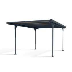 Carport en aluminium Verona gris foncé 8