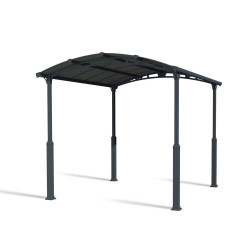 Carport en aluminium Alpine gris foncé 13