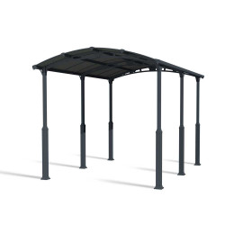 Carport en aluminium Alpine gris foncé 15