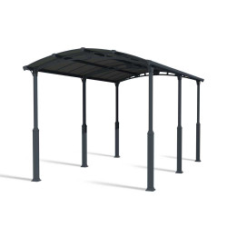 Carport en aluminium Alpine gris foncé 26