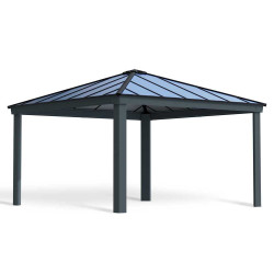Carport en aluminium Colorado gris foncé 12