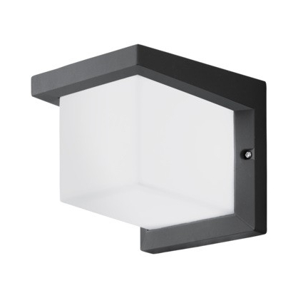 Applique extérieure LED Desella carrée noire 10 W EGLO