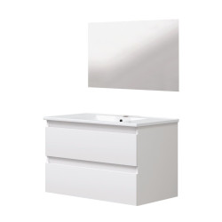 Ensemble de salle de bain Lila blanc 80 cm ONDEE