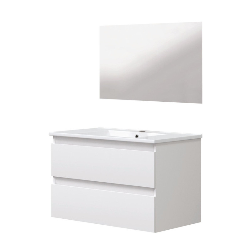Ensemble de salle de bain Lila blanc 80 cm ONDEE