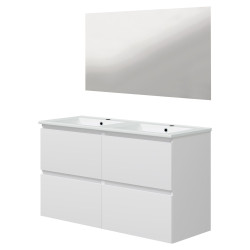 Ensemble de salle de bain Lila blanc 120 cm ONDEE