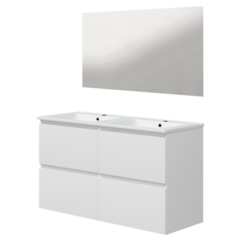 Ensemble de salle de bain Lila blanc 120 cm ONDEE