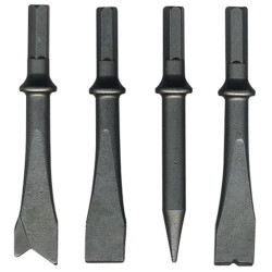 Set de burins hexagonaux 125 mm 4 pièces | CRIKO