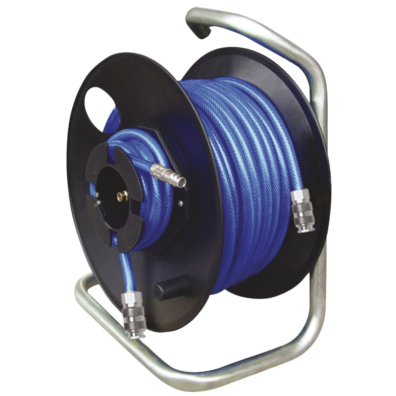 Enrouleur avec tuyau à air comprimé en PVC Ø 12 mm 20 m | CRIKO
