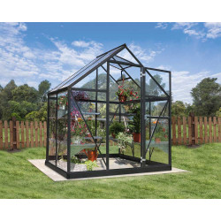 Serre polycarbonate Harmony grise 2,2 m² – Culture facile | CANOPIA