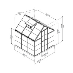 Serre polycarbonate Harmony 3,3 m² – Culture facile | CANOPIA