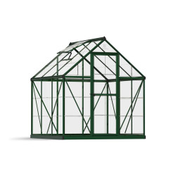 Serre polycarbonate Harmony verte 3,3 m² – Culture facile | CANOPIA