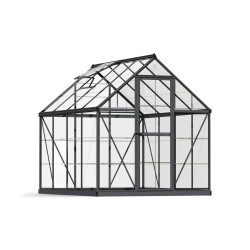 Serre polycarbonate Harmony grise 4,4 m² – Culture facile | CANOPIA