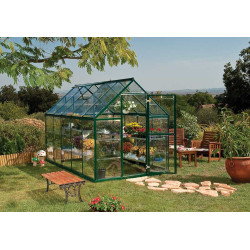 Serre polycarbonate Harmony verte 5,4 m² – Culture Facile | CANOPIA