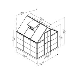 Serre polycarbonate Hybrid 3,3 m² – Culture facile | CANOPIA