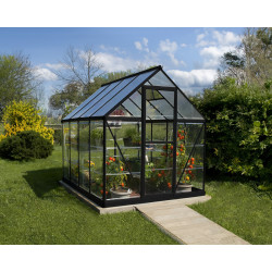 Serre Polycarbonate Hybride Noire 4,4 m² – Culture Facile | CANOPIA