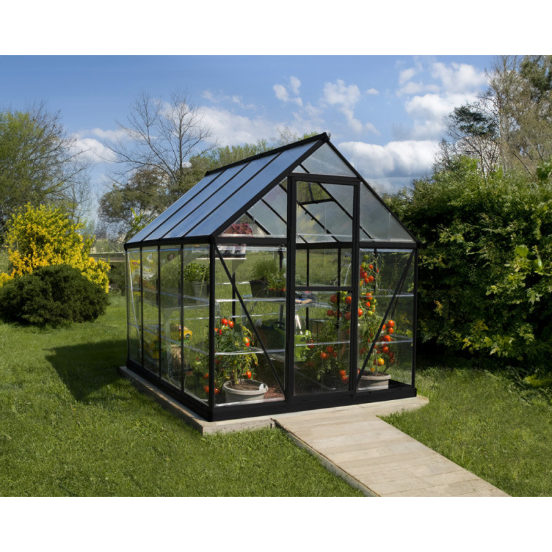 Serre Polycarbonate Hybride Noire 4,4 m² – Culture Facile | CANOPIA