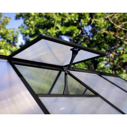 Serre Polycarbonate Hybride Noire 4,4 m² – Culture Facile | CANOPIA